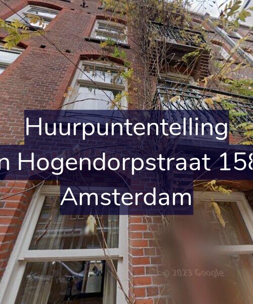Foto gevel Huurpuntentelling voor Van Hogendorpstraat 158-3, Amsterdam
