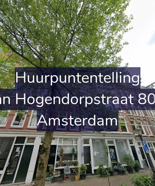 Foto gevel Huurpuntentelling voor Van Hogendorpstraat 80-4, Amsterdam