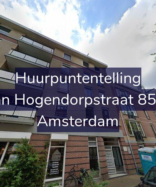 Foto gevel Huurpuntentelling voor Van Hogendorpstraat 85-A, Amsterdam