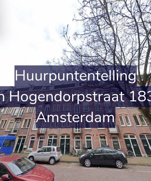 Foto gevel Huurpuntentelling voor Van Hogendorpstraat 183-H, Amsterdam
