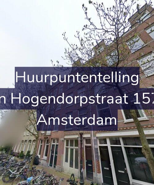 Foto gevel Huurpuntentelling voor Van Hogendorpstraat 157-1, Amsterdam