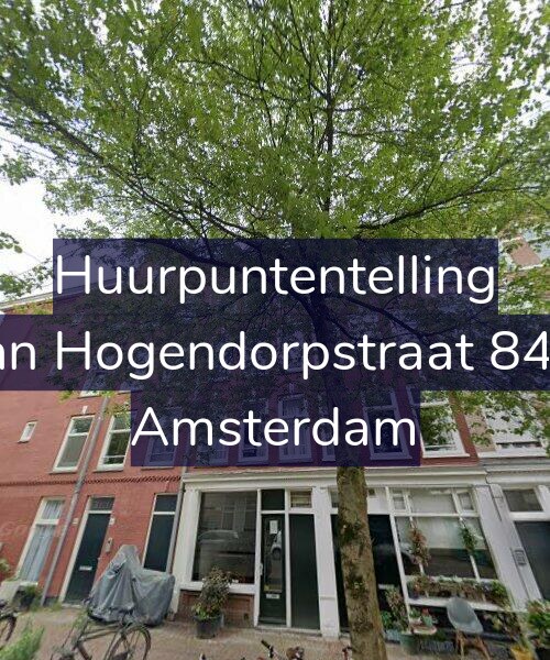 Foto gevel Huurpuntentelling voor Van Hogendorpstraat 84-4, Amsterdam
