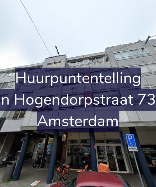 Foto gevel Huurpuntentelling voor Van Hogendorpstraat 73-D, Amsterdam