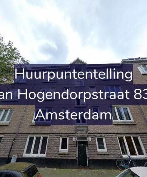Foto gevel Huurpuntentelling voor Van Hogendorpstraat 833, Amsterdam