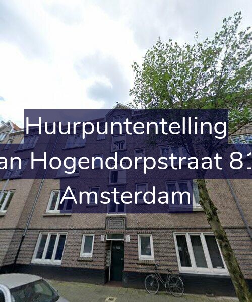 Foto gevel Huurpuntentelling voor Van Hogendorpstraat 819, Amsterdam