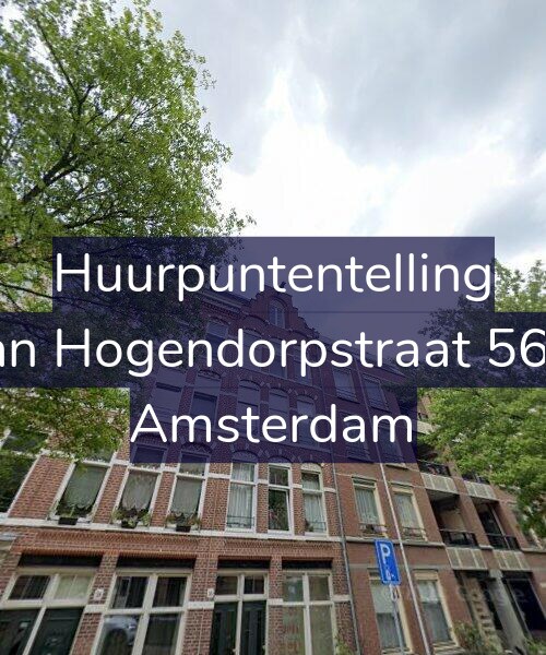 Foto gevel Huurpuntentelling voor Van Hogendorpstraat 56-2, Amsterdam