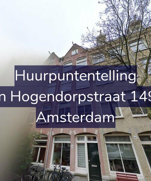 Foto gevel Huurpuntentelling voor Van Hogendorpstraat 149-3, Amsterdam