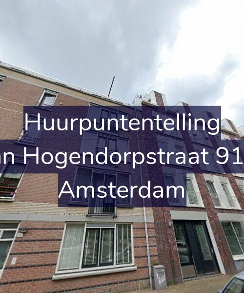 Foto gevel Huurpuntentelling voor Van Hogendorpstraat 91-A, Amsterdam