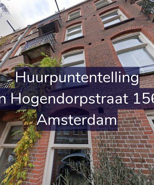 Foto gevel Huurpuntentelling voor Van Hogendorpstraat 156-1, Amsterdam