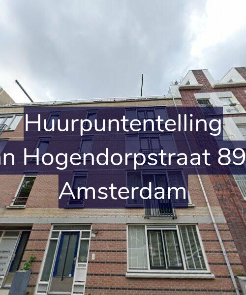 Foto gevel Huurpuntentelling voor Van Hogendorpstraat 89-A, Amsterdam