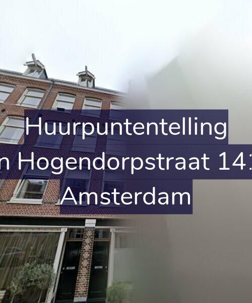 Foto gevel Huurpuntentelling voor Van Hogendorpstraat 141-2, Amsterdam