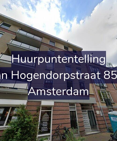 Foto gevel Huurpuntentelling voor Van Hogendorpstraat 85-B, Amsterdam