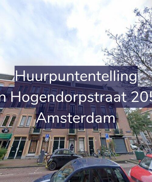 Foto gevel Huurpuntentelling voor Van Hogendorpstraat 205-3, Amsterdam