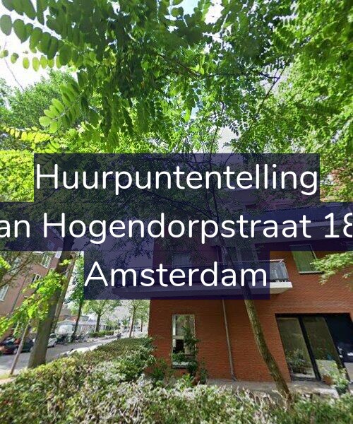 Foto gevel Huurpuntentelling voor Van Hogendorpstraat 180, Amsterdam