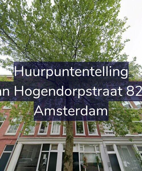 Foto gevel Huurpuntentelling voor Van Hogendorpstraat 82-2, Amsterdam