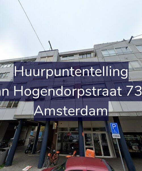 Foto gevel Huurpuntentelling voor Van Hogendorpstraat 73-B, Amsterdam