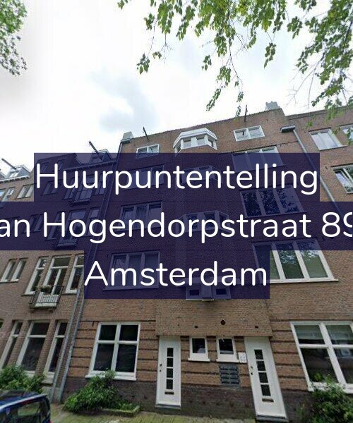 Foto gevel Huurpuntentelling voor Van Hogendorpstraat 897, Amsterdam