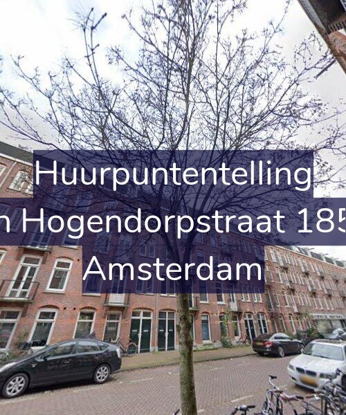 Foto gevel Huurpuntentelling voor Van Hogendorpstraat 185-H, Amsterdam