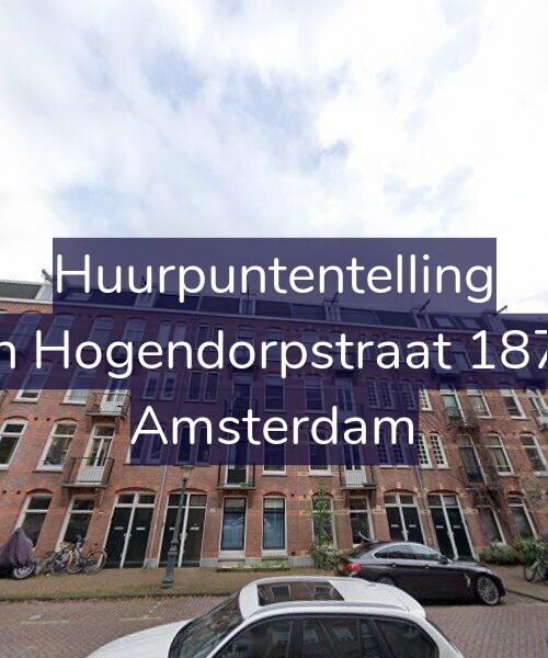 Foto gevel Huurpuntentelling voor Van Hogendorpstraat 187-H, Amsterdam