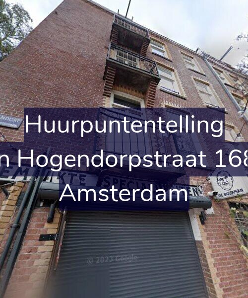 Foto gevel Huurpuntentelling voor Van Hogendorpstraat 168-3, Amsterdam