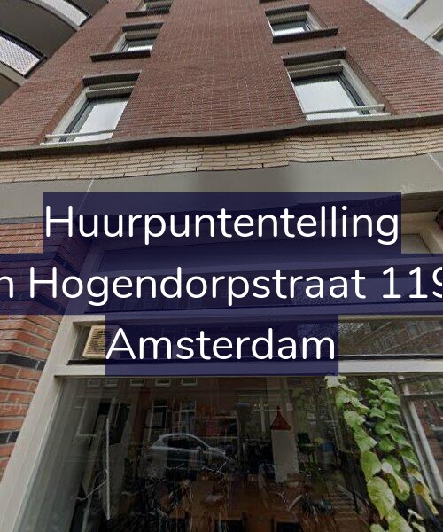 Foto gevel Huurpuntentelling voor Van Hogendorpstraat 119-A, Amsterdam