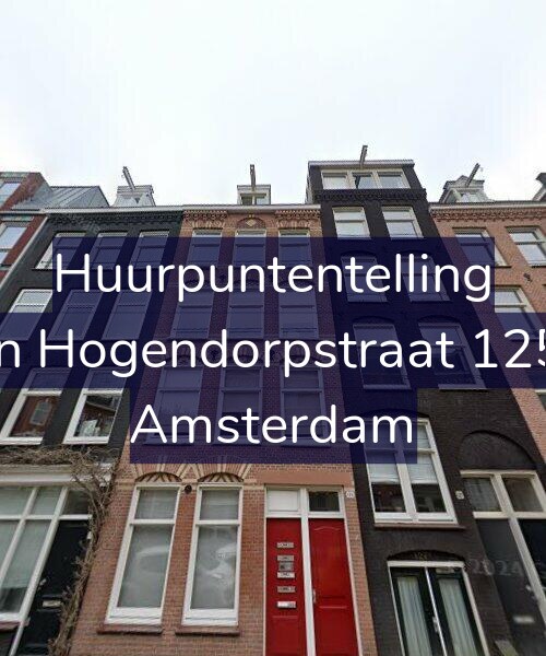Foto gevel Huurpuntentelling voor Van Hogendorpstraat 125-2, Amsterdam
