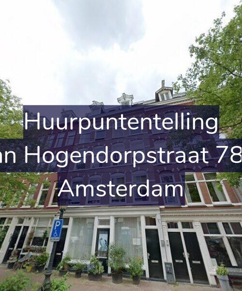 Foto gevel Huurpuntentelling voor Van Hogendorpstraat 78-1, Amsterdam