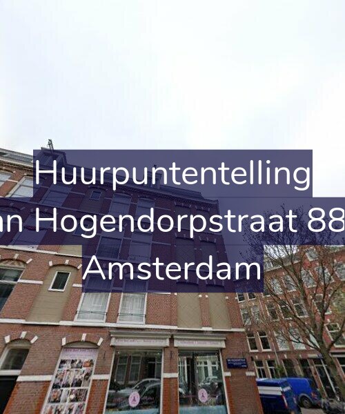 Foto gevel Huurpuntentelling voor Van Hogendorpstraat 88-2, Amsterdam