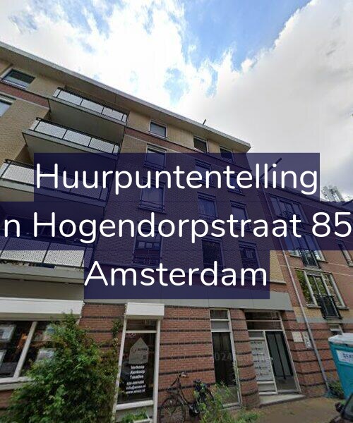 Foto gevel Huurpuntentelling voor Van Hogendorpstraat 85-D, Amsterdam