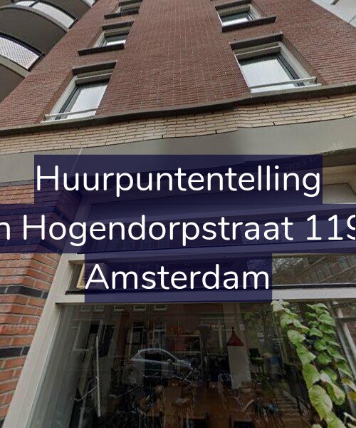 Foto gevel Huurpuntentelling voor Van Hogendorpstraat 119-D, Amsterdam