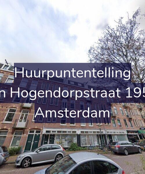 Foto gevel Huurpuntentelling voor Van Hogendorpstraat 195-1, Amsterdam