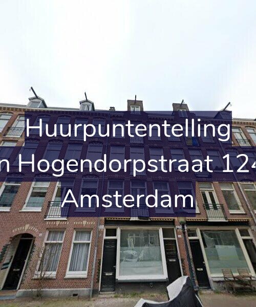 Foto gevel Huurpuntentelling voor Van Hogendorpstraat 124-1, Amsterdam
