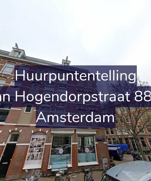 Foto gevel Huurpuntentelling voor Van Hogendorpstraat 88-1, Amsterdam