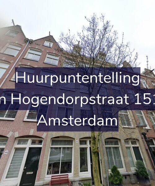 Foto gevel Huurpuntentelling voor Van Hogendorpstraat 151-2, Amsterdam