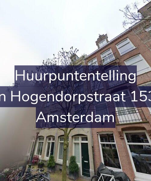 Foto gevel Huurpuntentelling voor Van Hogendorpstraat 153-2, Amsterdam