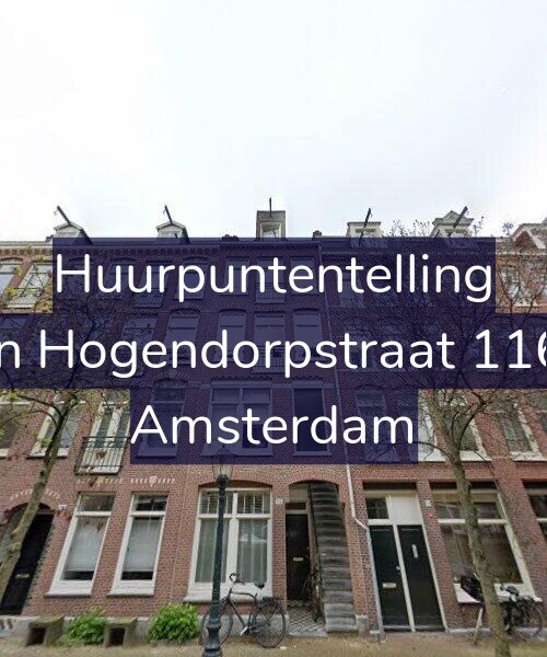 Foto gevel Huurpuntentelling voor Van Hogendorpstraat 116-1, Amsterdam