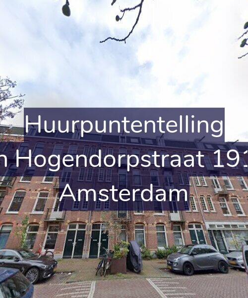 Foto gevel Huurpuntentelling voor Van Hogendorpstraat 191-H, Amsterdam