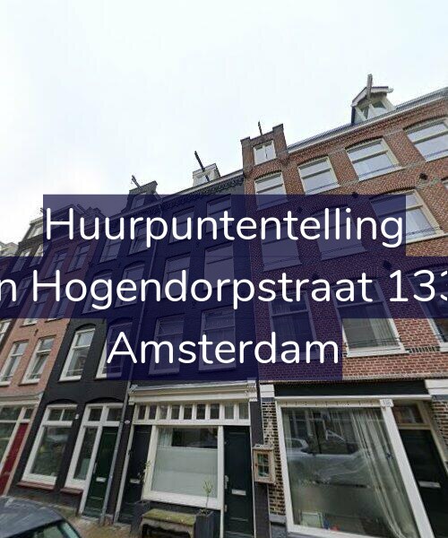 Foto gevel Huurpuntentelling voor Van Hogendorpstraat 133-1, Amsterdam