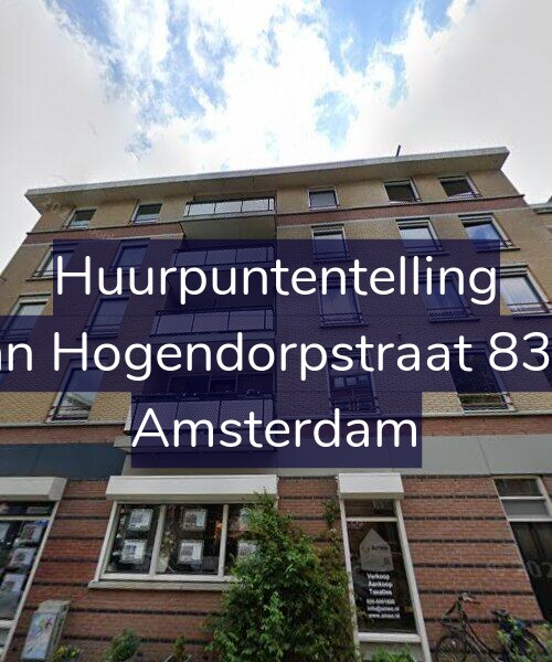 Foto gevel Huurpuntentelling voor Van Hogendorpstraat 83-A, Amsterdam