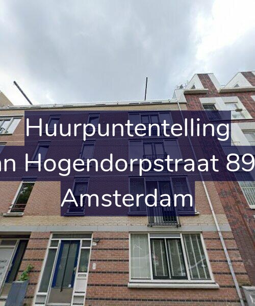 Foto gevel Huurpuntentelling voor Van Hogendorpstraat 89-C, Amsterdam