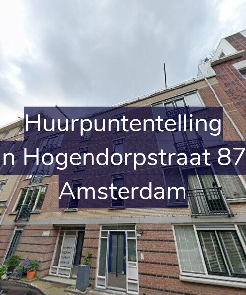 Foto gevel Huurpuntentelling voor Van Hogendorpstraat 87-A, Amsterdam