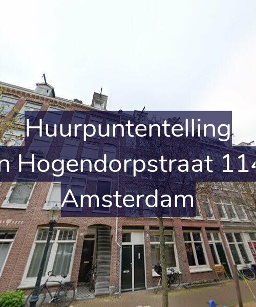 Foto gevel Huurpuntentelling voor Van Hogendorpstraat 114-2, Amsterdam
