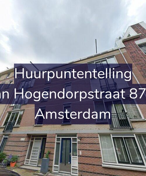 Foto gevel Huurpuntentelling voor Van Hogendorpstraat 87-B, Amsterdam