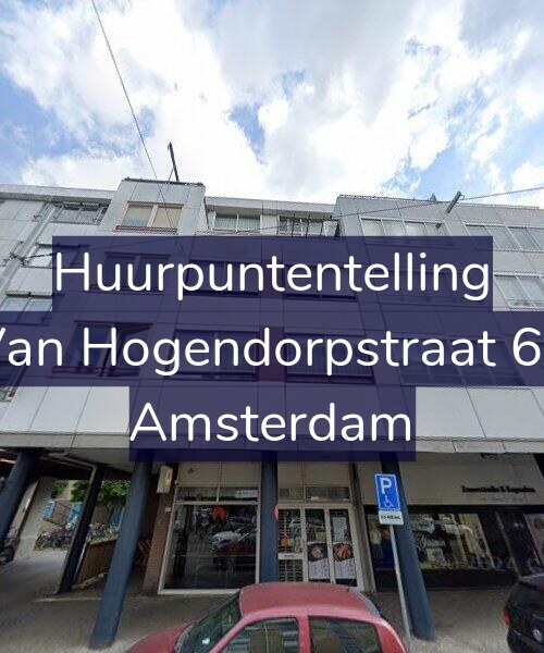 Foto gevel Huurpuntentelling voor Van Hogendorpstraat 61, Amsterdam