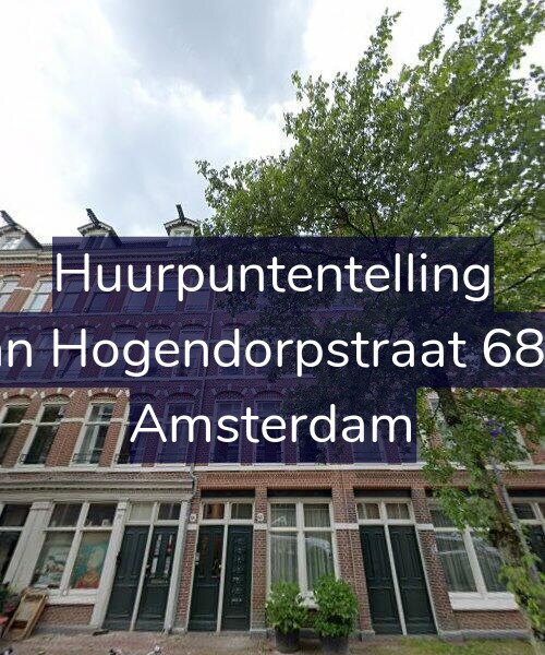 Foto gevel Huurpuntentelling voor Van Hogendorpstraat 68-A, Amsterdam