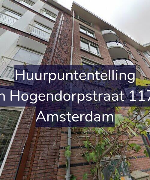 Foto gevel Huurpuntentelling voor Van Hogendorpstraat 117-B, Amsterdam