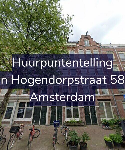 Foto gevel Huurpuntentelling voor Van Hogendorpstraat 58-H, Amsterdam