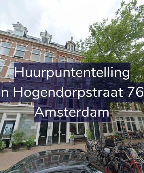 Foto gevel Huurpuntentelling voor Van Hogendorpstraat 76-H, Amsterdam