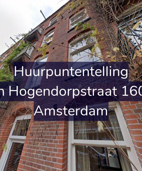 Foto gevel Huurpuntentelling voor Van Hogendorpstraat 160-H, Amsterdam