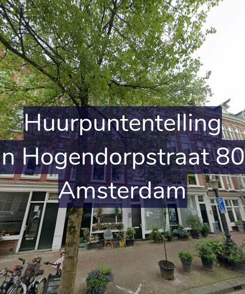Foto gevel Huurpuntentelling voor Van Hogendorpstraat 80-H, Amsterdam